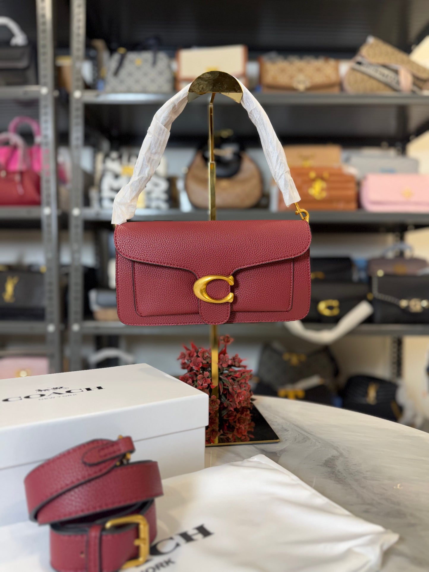 CH Tabby Shoulder Bag With OG Box & Dust Bag ( Wine )