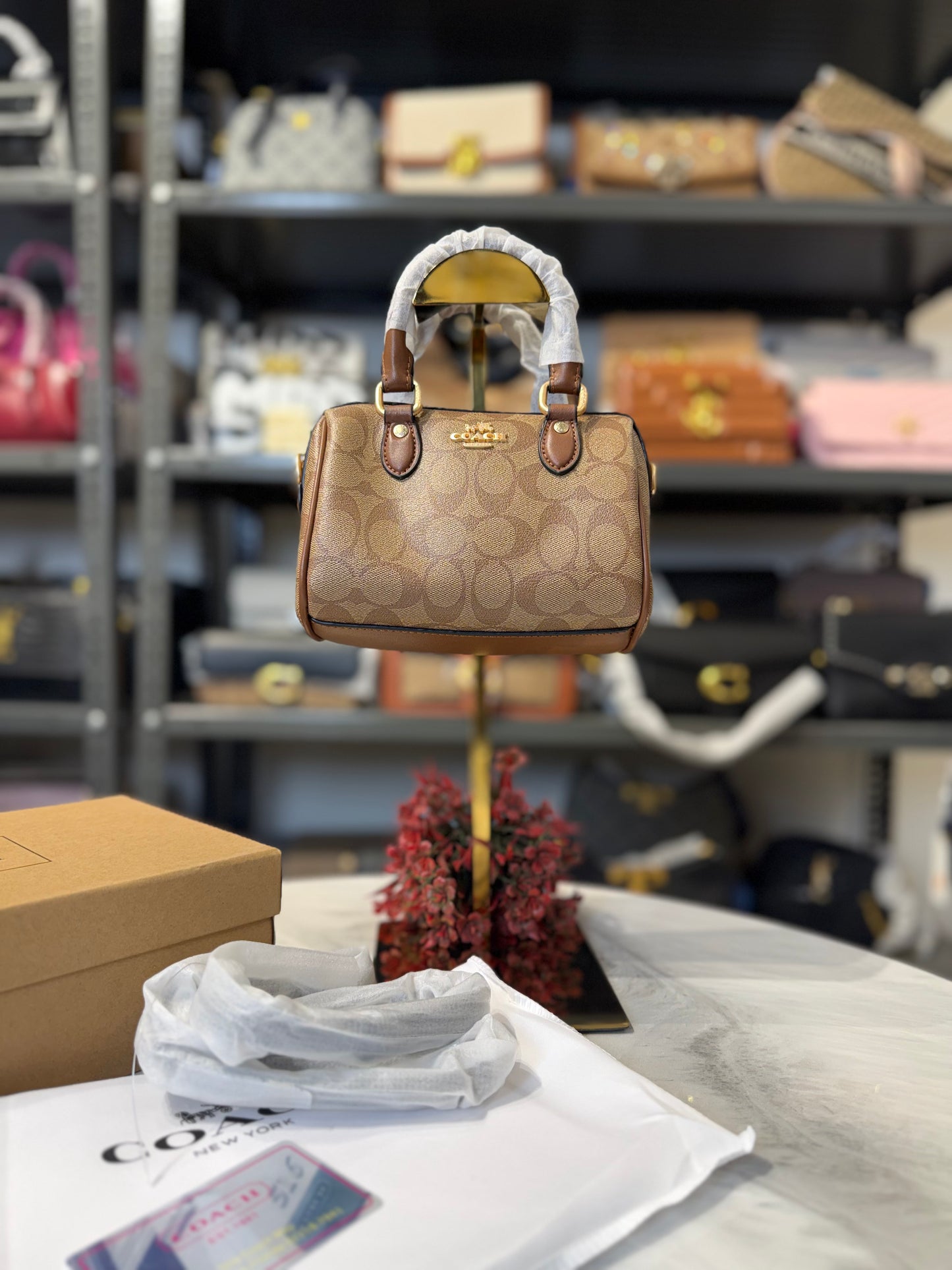 CH Speedy Sling Bag With OG Box & Dust Bag ( Apricot )