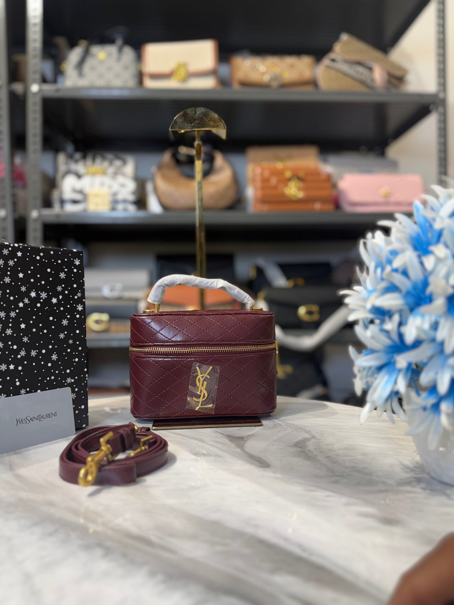 YSL Gaby Vanity Bag With OG Box & Dust Bag ( RED )