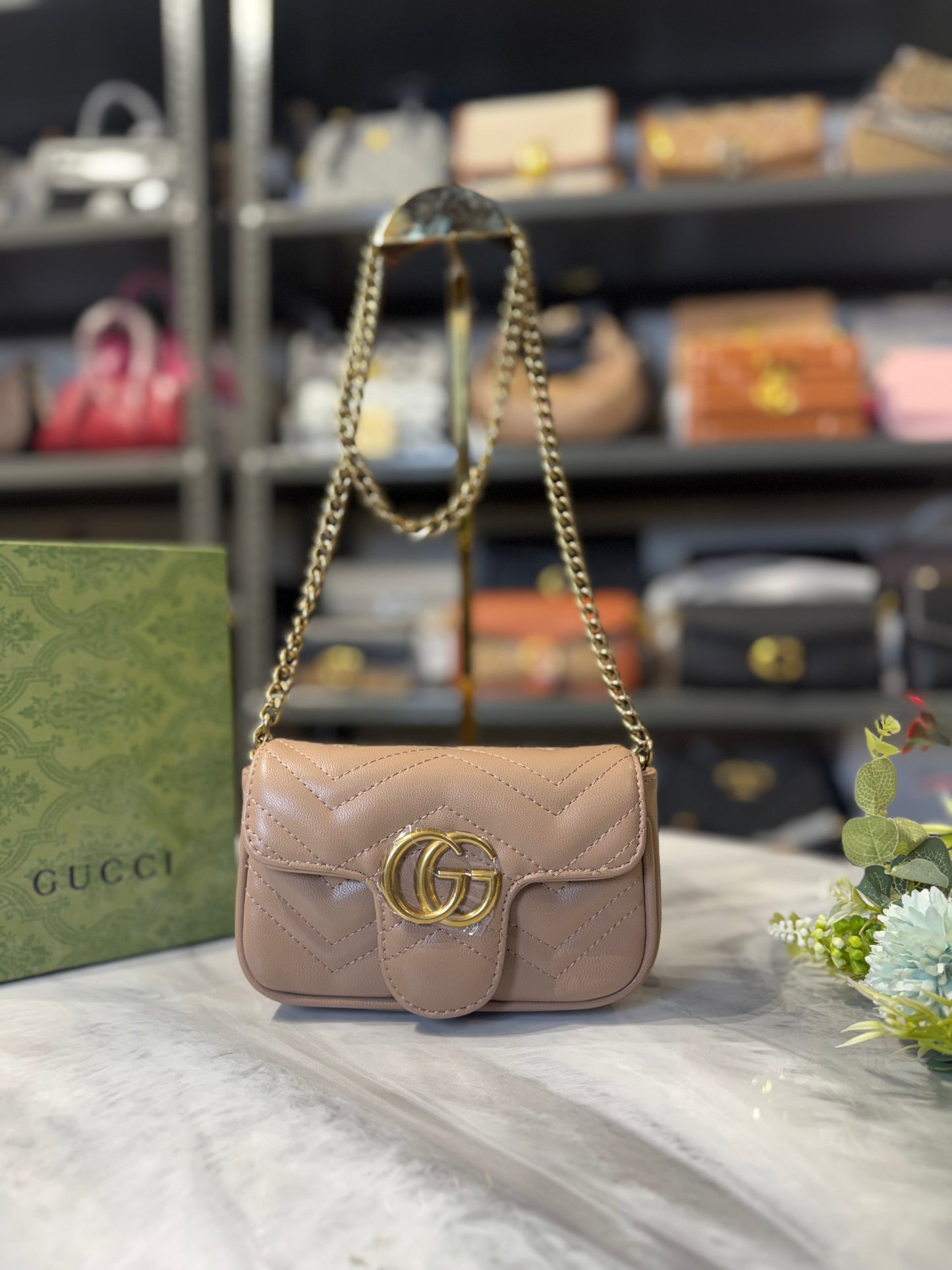 GG Luxury Shoulder Bag With OG Box & Dust Bag