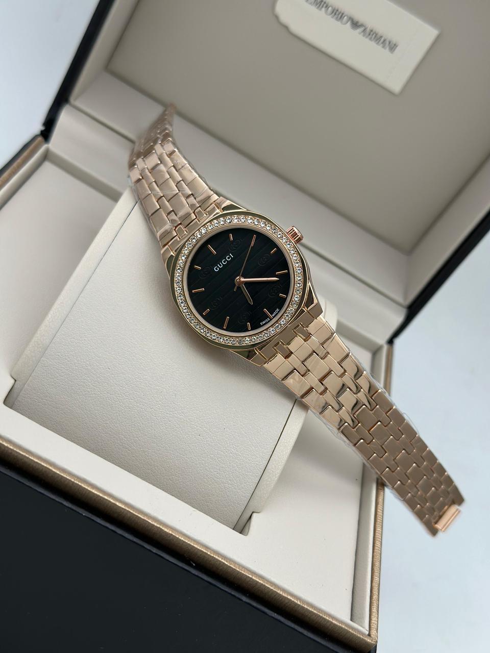 Premium Celebrity GC- Inspired Wrist Watch for Women in Drop case 1 Year Warranty