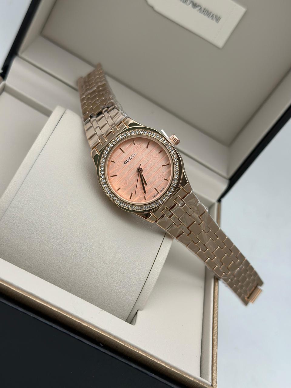 Premium Celebrity GC- Inspired Wrist Watch for Women in Drop case 1 Year Warranty