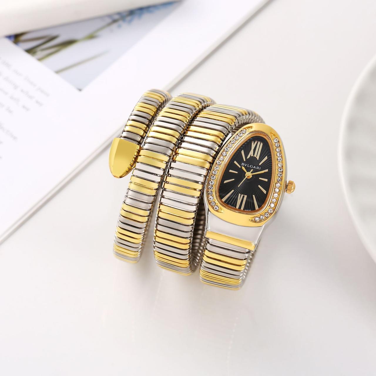 Premium Celebrity BLG- Inspired Wrist Watch for Women in Drop case & Gemstone 1 Year Warranty