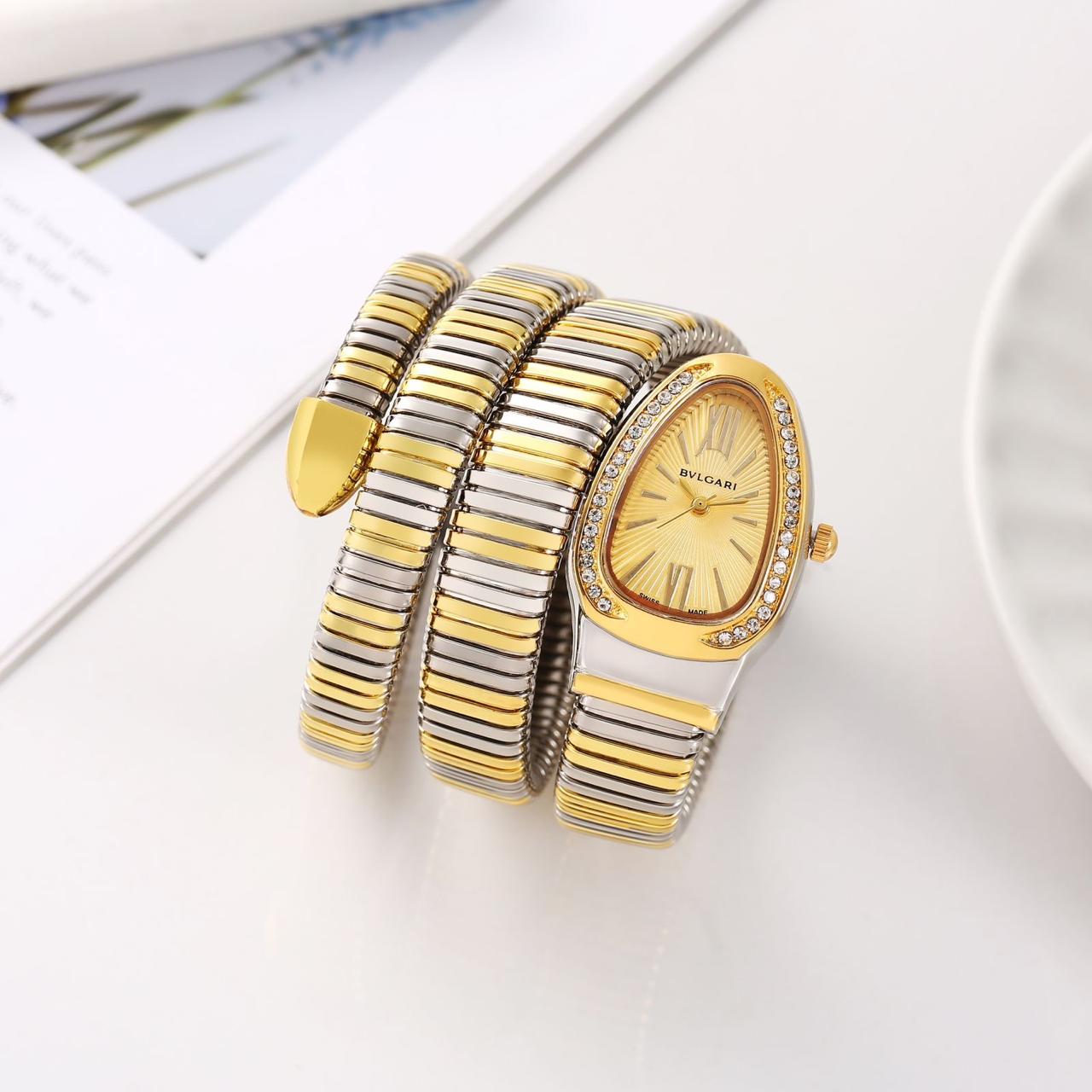 Premium Celebrity BLG- Inspired Wrist Watch for Women in Drop case & Gemstone 1 Year Warranty