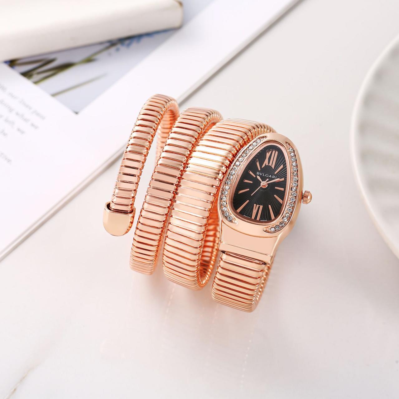 Premium Celebrity BLG- Inspired Wrist Watch for Women in Drop case & Gemstone 1 Year Warranty