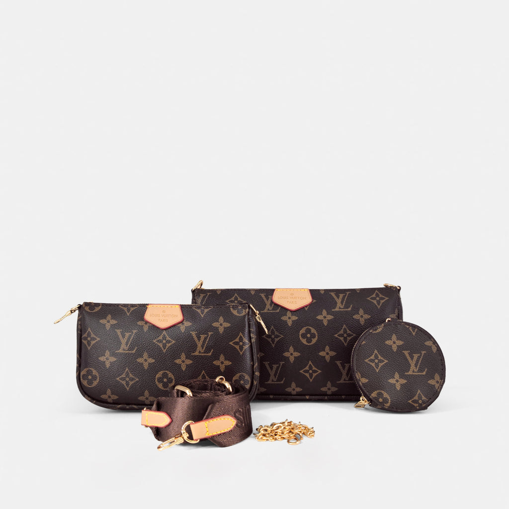 LV-Inspired Monogram Crossbody Bag (Premium Model)