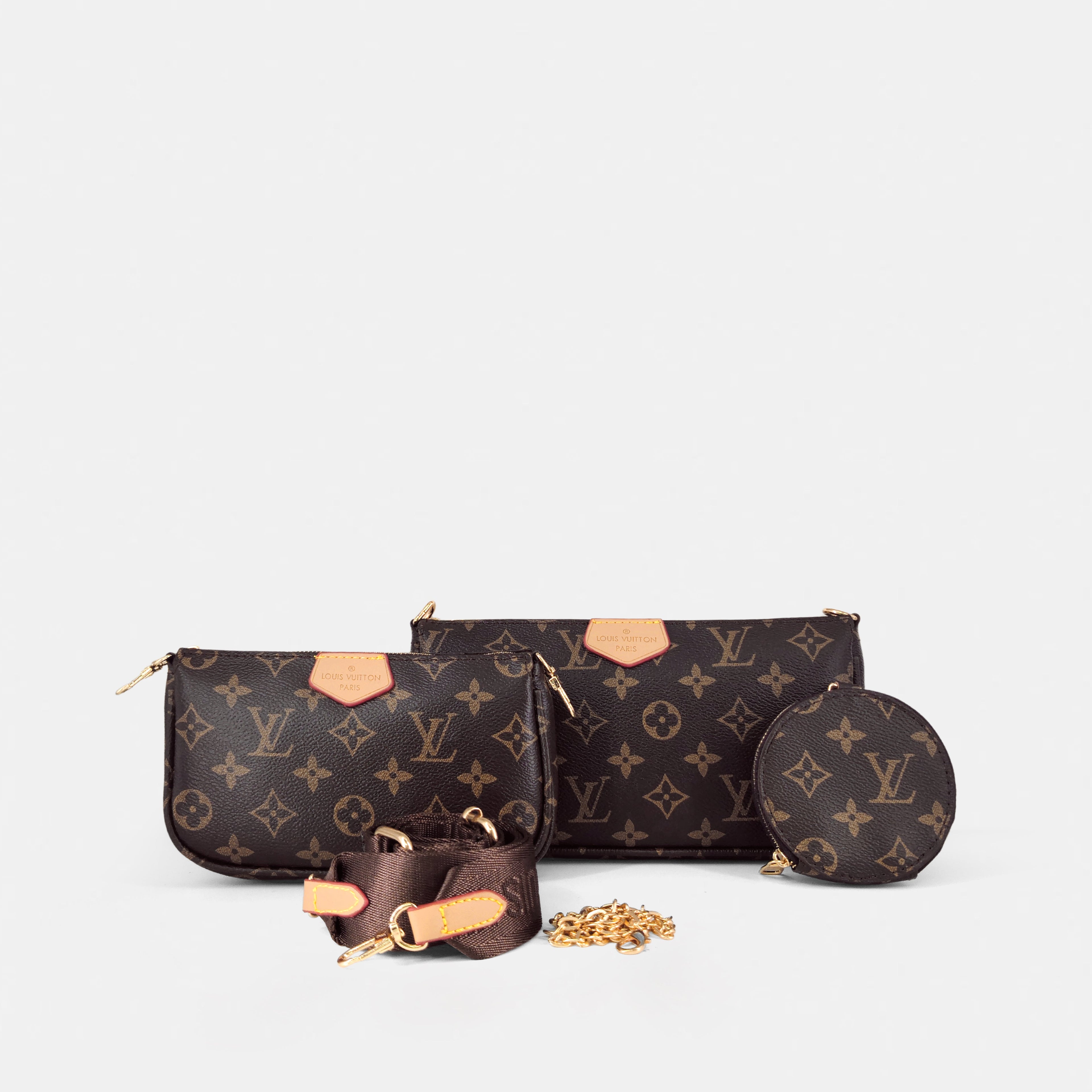 LV-Inspired Monogram Crossbody Bag (Premium Model)