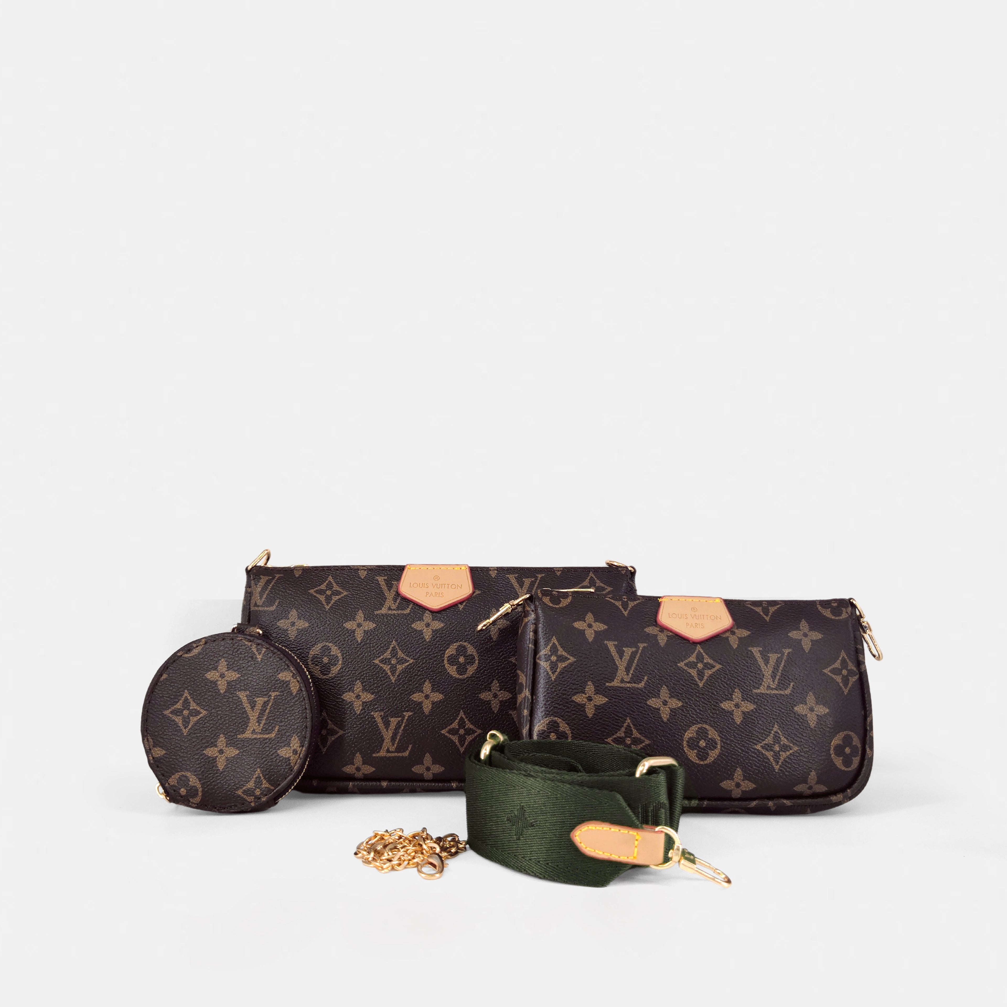 LV-Inspired Monogram Crossbody Bag (Premium Model)
