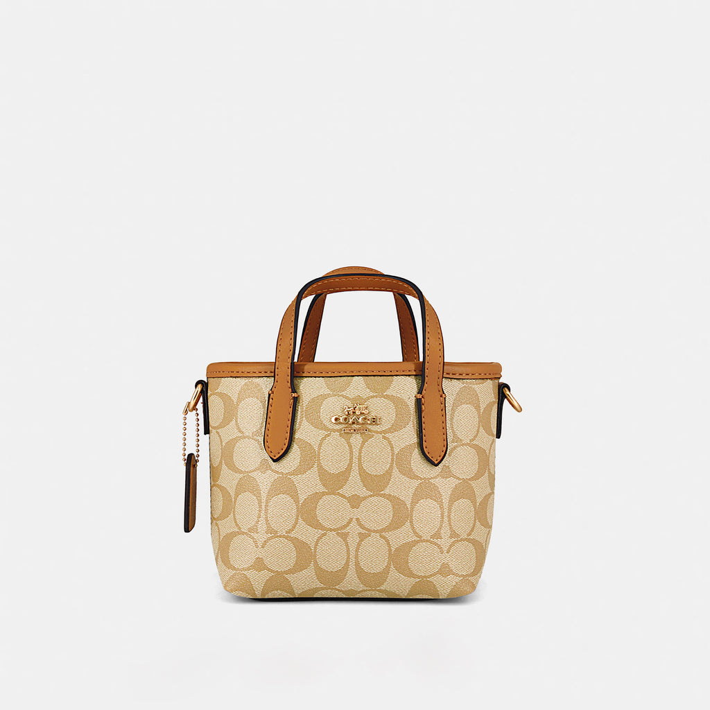 Coach-Inspired Mini Structured Handbag