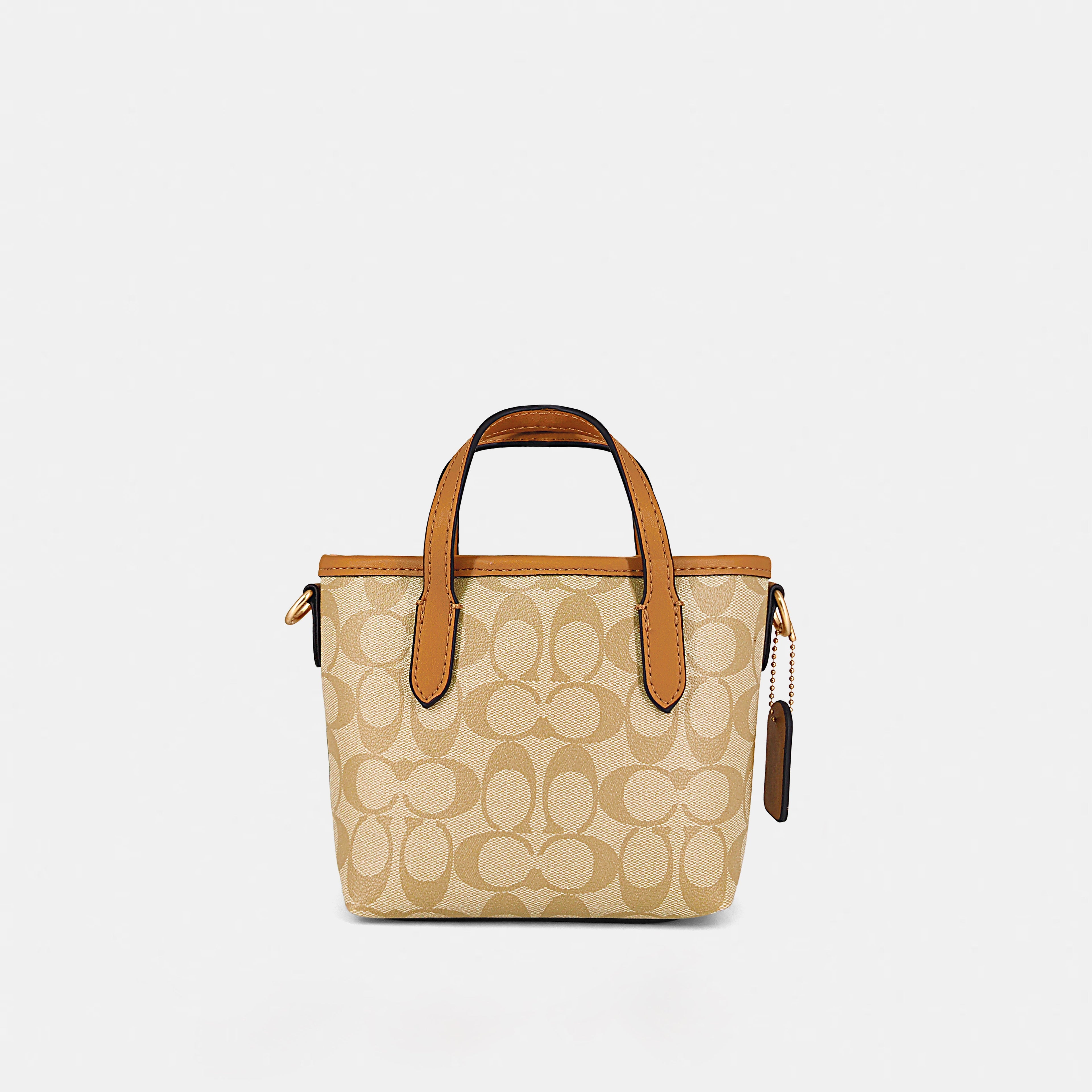 Coach-Inspired Mini Structured Handbag