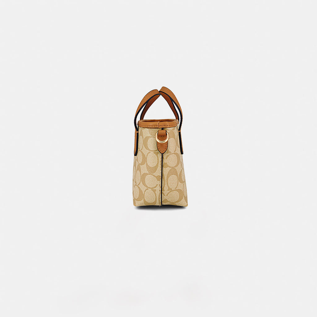 Coach-Inspired Mini Structured Handbag