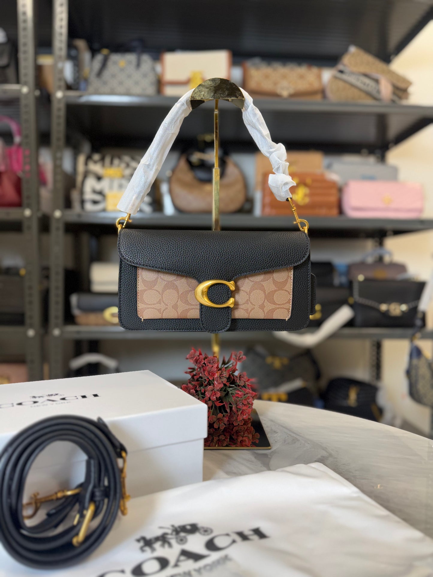 CH Tabby Shoulder Bag With OG Box & Dust Bag ( Black Apricot )