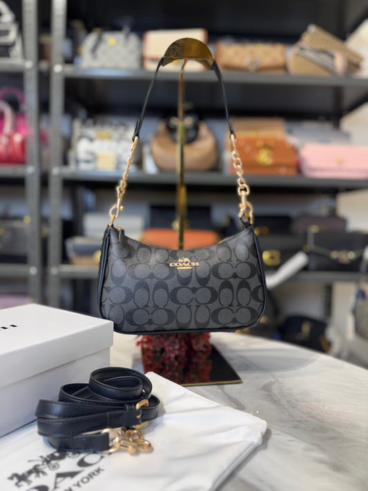 CH Teri Shoulder Bag With OG Box & Dust Bag ( C Black )