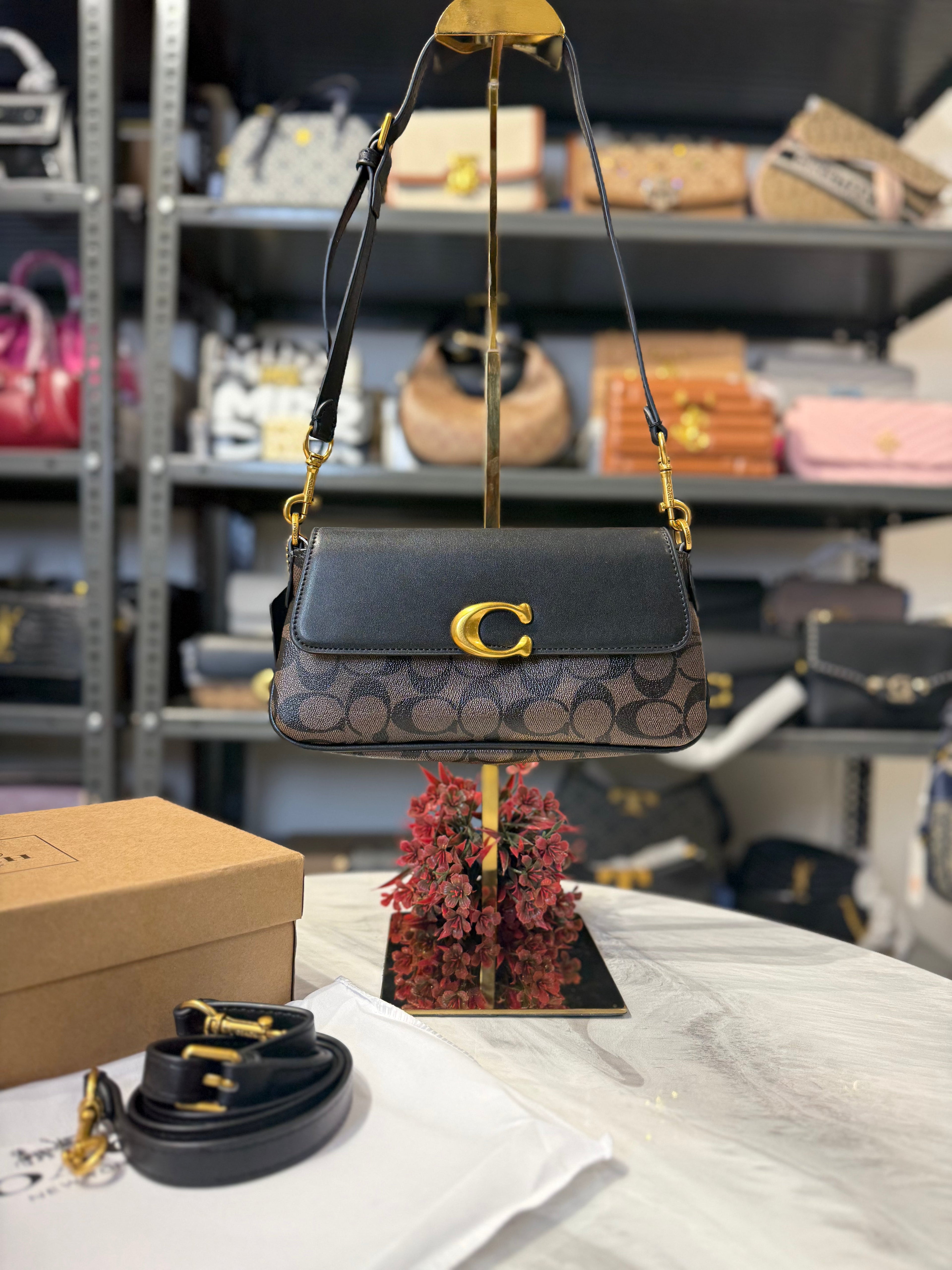 CH imported Shoulder Bag With OG Box & Dust Bag ( C Black Brown )