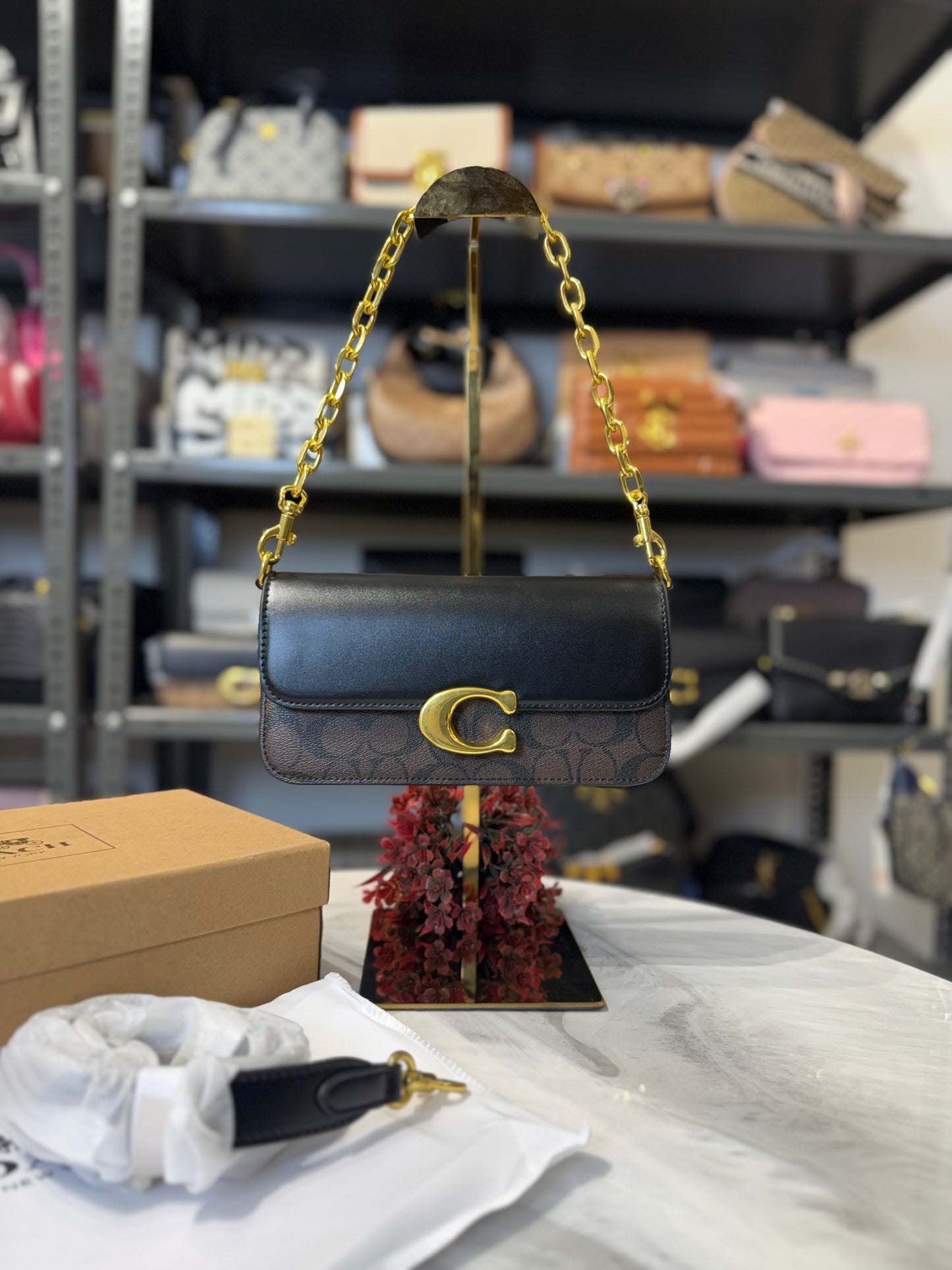 CH Idol Sling Bag With OG Box & Dust Bag ( C Black Brown )