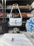 Ysl Solferino Shoulder Bag With OG Box & Dust Bag ( White )