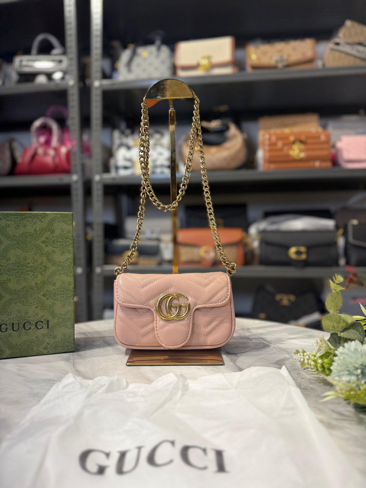 GG Luxury Shoulder Bag With OG Box & Dust Bag