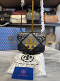 TB Eleanor Diamond Shoulder Bag With OG Box & Dust Bag ( Black )