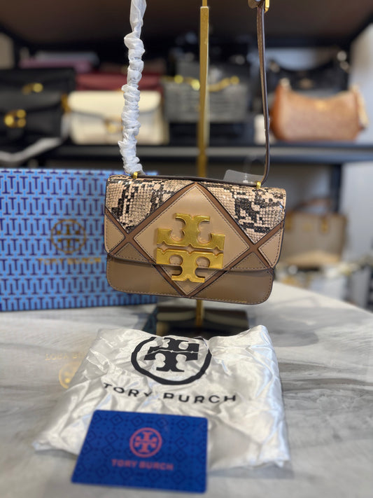 TB Eleanor Diamond Shoulder Bag With OG Box & Dust Bag ( Khakhi )