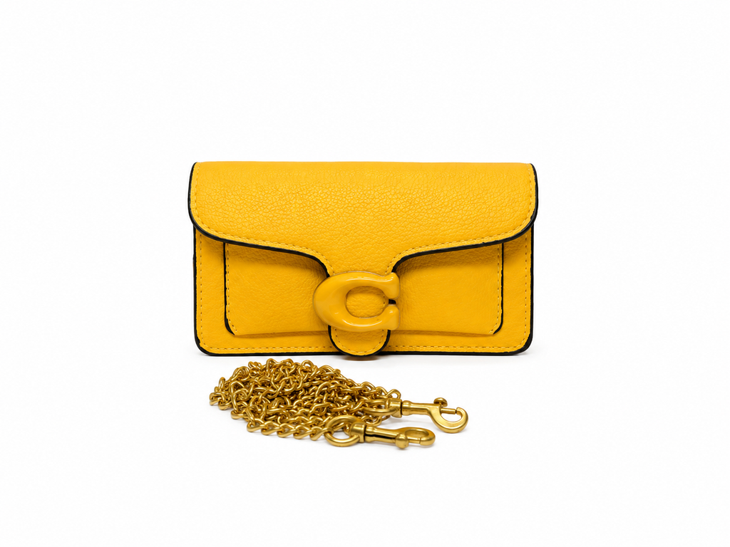 Coach Tabby C-plaque detachable-chain crossbody bag