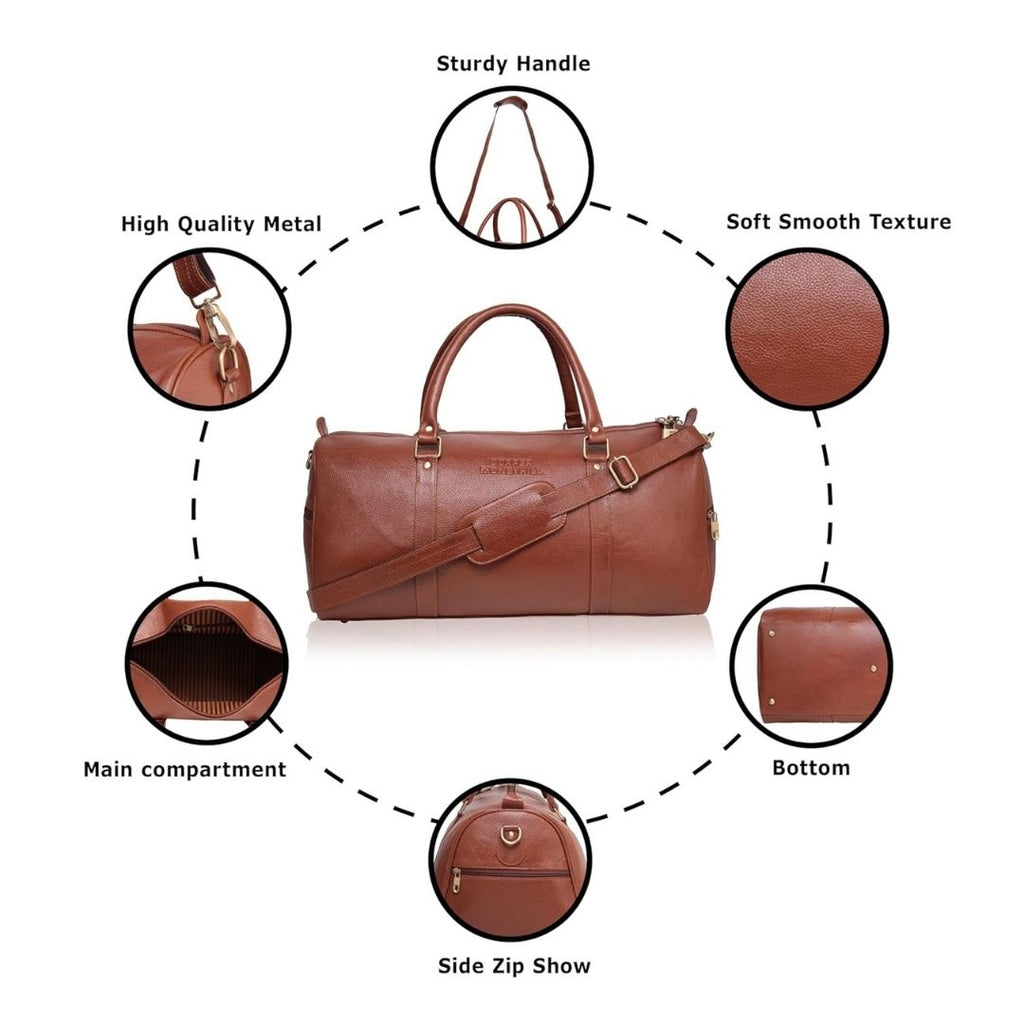 Shaurya Genuine Leather Duffle Bag Hive