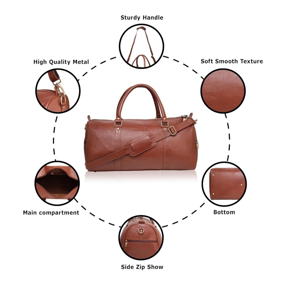 Shaurya Genuine Leather Duffle Bag Hive