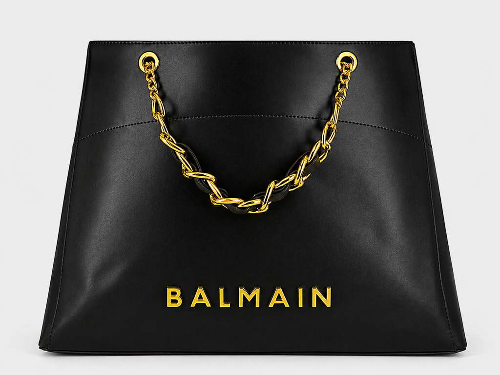 Balmain-Inspired Structured Tote