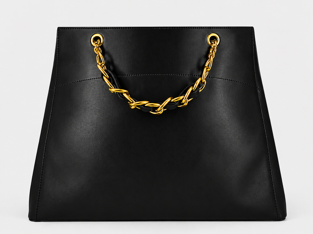 Balmain-Inspired Structured Tote