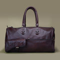 Berry Genuine Leather Trolley Duffle CarryAll Bag
