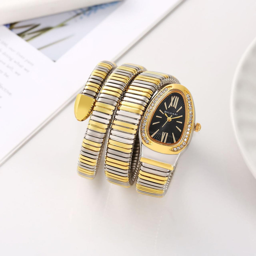 Premium Celebrity BLG- Inspired Wrist Watch for Women in Drop case & Gemstone 1 Year Warranty