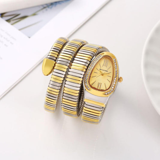 Premium Celebrity BLG- Inspired Wrist Watch for Women in Drop case & Gemstone 1 Year Warranty