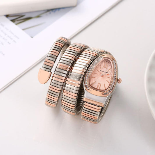 Premium Celebrity BLG- Inspired Wrist Watch for Women in Drop case & Gemstone 1 Year Warranty