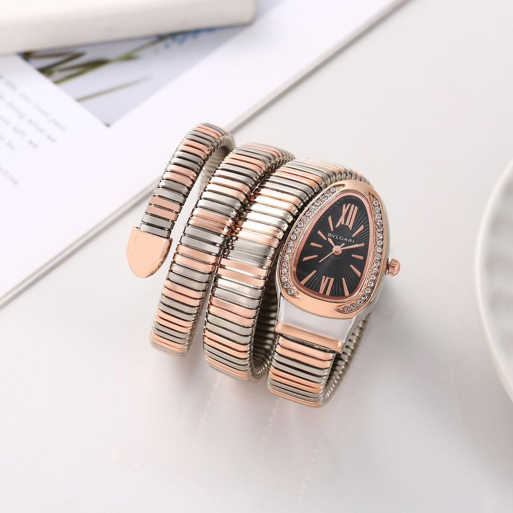 Premium Celebrity BLG- Inspired Wrist Watch for Women in Drop case & Gemstone 1 Year Warranty