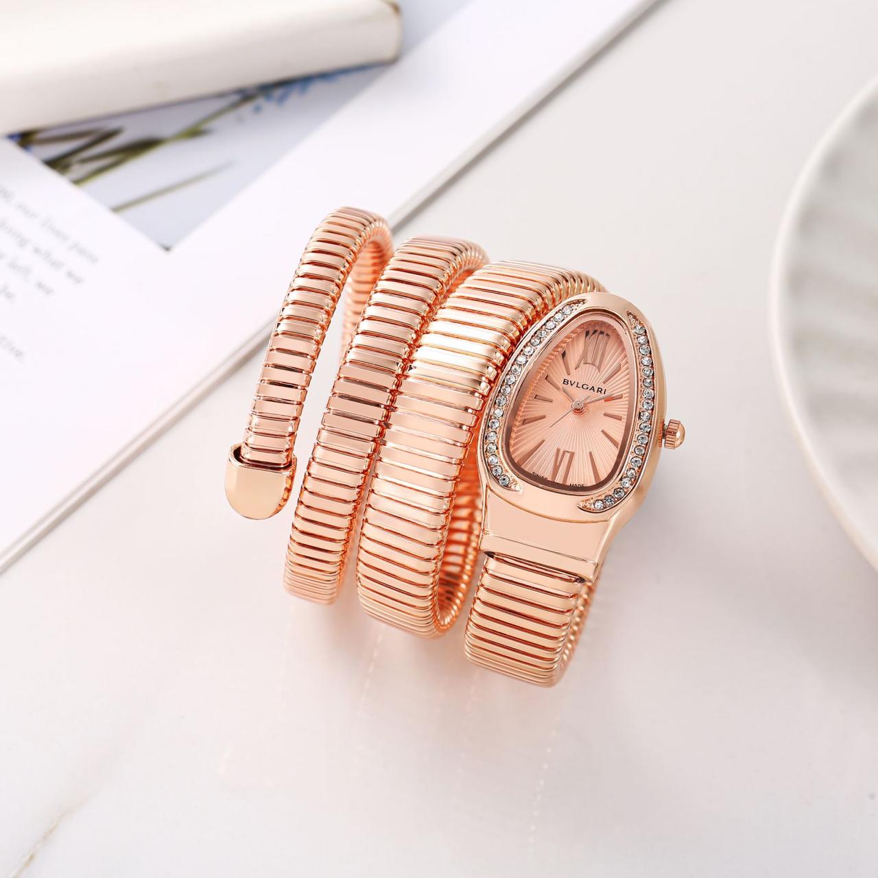 Premium Celebrity BLG- Inspired Wrist Watch for Women in Drop case & Gemstone 1 Year Warranty