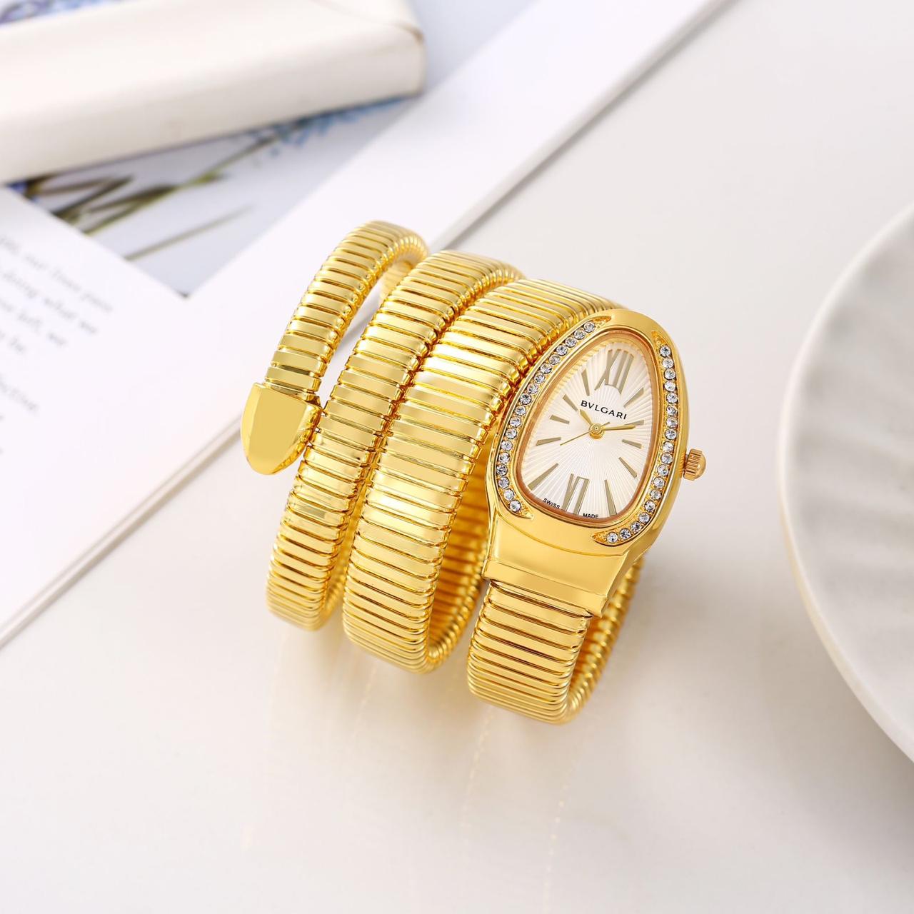 Premium Celebrity BLG- Inspired Wrist Watch for Women in Drop case & Gemstone 1 Year Warranty