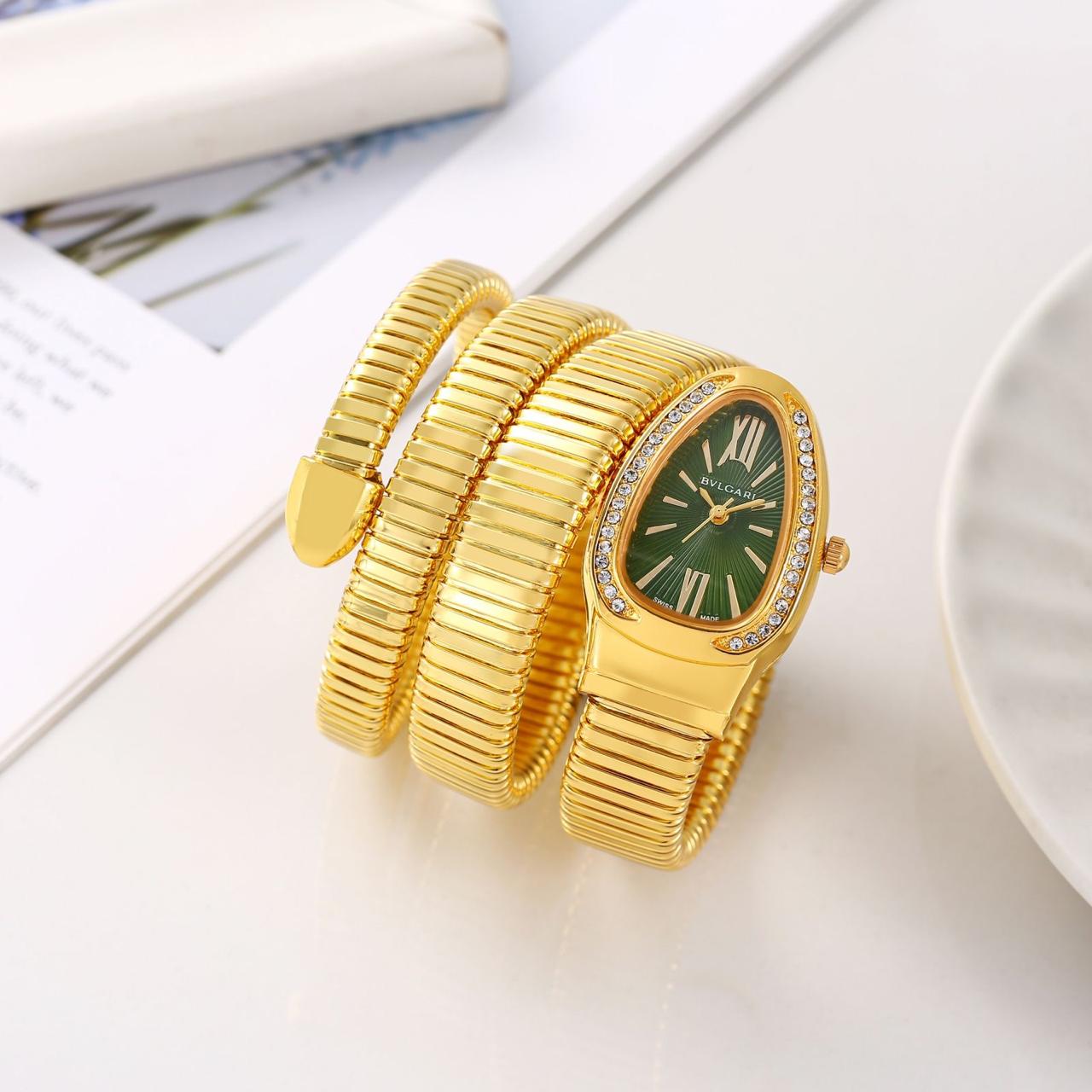 Premium Celebrity BLG- Inspired Wrist Watch for Women in Drop case & Gemstone 1 Year Warranty